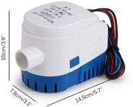isure marine 12v automatic submersible boat bilge water pump with built-in auto float switch - latest stylish design - 1200gph логотип