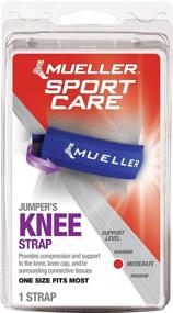 img 1 attached to 🏋️ Mueller Jumper's Knee Strap: Effective Single Strap Knee Brace in Blue, One Size Fits Most