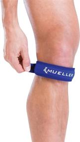 img 3 attached to 🏋️ Mueller Jumper's Knee Strap: Effective Single Strap Knee Brace in Blue, One Size Fits Most