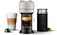 кофемашина breville nespresso vertuo next bnv550gry с aeroccino в светло-сером цвете. логотип