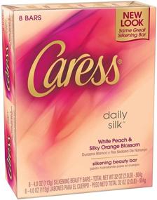img 2 attached to Caress Daily Silk Moisturizing Beauty Bar - 4.25 oz, Pack of 8