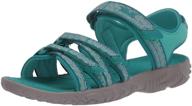 teva sandal camino metallic medium girls' shoes logo