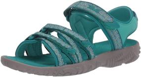 img 4 attached to Teva Sandal Camino Metallic Medium Girls' Shoes