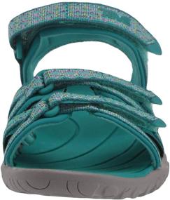 img 3 attached to Teva Sandal Camino Metallic Medium Girls' Shoes