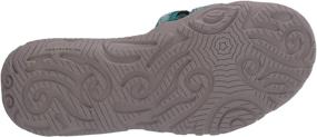 img 1 attached to Teva Sandal Camino Metallic Medium Girls' Shoes