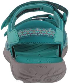 img 2 attached to Teva Sandal Camino Metallic Medium Girls' Shoes