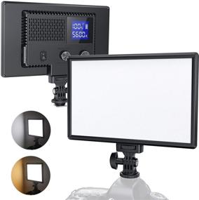 img 4 attached to 🎥 RALENO Светодиодный видео свет со встроенным аккумулятором, яркость биколора 3200K-5600K, CRI95+, ЖК-дисплей, двойное питание, USB-камера свет для детской фотографии, видеороликов на YouTube, интервью