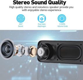 img 2 attached to HiFi Stereo Bluetooth 5.0 & 3.5mm Aux-in Computer Speakers, VOTNTUT Wired PC Speakers for Desktop, Laptop, Tablets – USB Powered