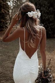 img 1 attached to Annas Bridal Bohemian Wedding Backless