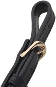 img 1 attached to 👜 High-Quality TopTie Adjustable Bag Straps - Black - Ideal Replacement for Handbags and Purses