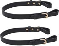 👜 high-quality toptie adjustable bag straps - black - ideal replacement for handbags and purses logo