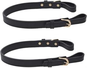 img 4 attached to 👜 High-Quality TopTie Adjustable Bag Straps - Black - Ideal Replacement for Handbags and Purses