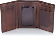 🕶️ ultimate protection! stealth mode trifold blocking brown men's accessories logo