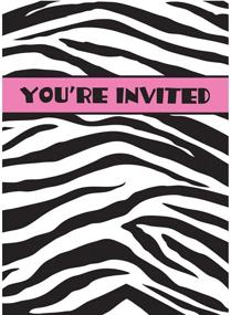 img 3 attached to 🦓 Pack of 8 Zebra Print Invitations for Special Occasions