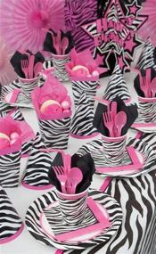 img 1 attached to 🦓 Pack of 8 Zebra Print Invitations for Special Occasions