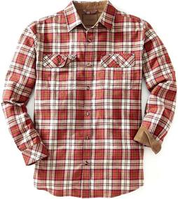 img 4 attached to Venado Flannel Shirt Men Gusset Men's Clothing in Shirts