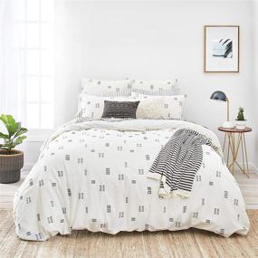img 2 attached to Splendid Home Crosshatch Comforter Ivory