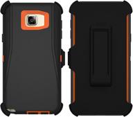 📱 rugged and durable galaxy note 5 case with built-in screen protector and belt clip - toughbox armor series logo