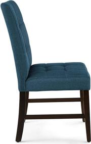 img 1 attached to Modway Promulgate Blue Fabric Dining Side Chair, Set of 2 - Biscuit Tufted Upholstery