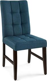 img 2 attached to Modway Promulgate Blue Fabric Dining Side Chair, Set of 2 - Biscuit Tufted Upholstery