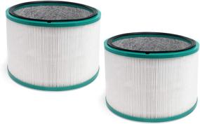 img 4 attached to 🌀 Fette Filter 2 Pack of High-Quality HEPA Filters for Dyson HP01, HP02, DP01, DP02 Desk Purifiers. Comparable to Part # 968125-03, Ideal for Dyson Pure Cool Link Fans.