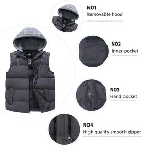 img 1 attached to Wantdo Resistant Puffer Sleeveless Winter Outdoor Recreation