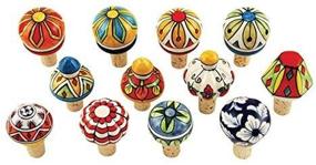 img 2 attached to Twine's Assorted Ceramic Bottle Stopper Set – Country Cottage Collection