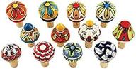 twine's assorted ceramic bottle stopper set – country cottage collection логотип