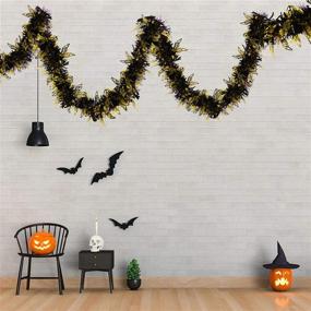 img 1 attached to WISTART Halloween Garland Metallic Decorations Seasonal Decor