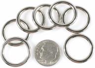 🔗 high-quality zinc cast nickel plated o-rings: 9/16 15mm id - pack of 30 pieces logo