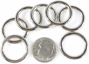 img 1 attached to 🔗 High-Quality Zinc Cast Nickel Plated O-Rings: 9/16 15MM ID - Pack of 30 Pieces