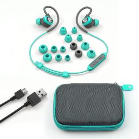 img 1 attached to 🎧 JLab Audio Epic2 Беспроводные спортивные наушники Bluetooth 4.0 - цвет бирюзовый | Гарантированное качество | Водонепроницаемость IPX5 | Пропусков в звучании нет | Идеальные драйверы High-Performance 8mm | До 12 часов проигрывания с микрофоном