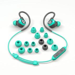 img 2 attached to 🎧 JLab Audio Epic2 Беспроводные спортивные наушники Bluetooth 4.0 - цвет бирюзовый | Гарантированное качество | Водонепроницаемость IPX5 | Пропусков в звучании нет | Идеальные драйверы High-Performance 8mm | До 12 часов проигрывания с микрофоном