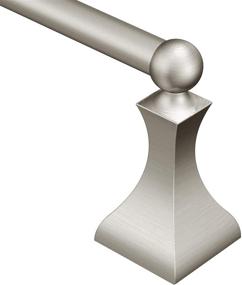 img 3 attached to 🛁 Moen DN8318BN Retreat 18-Inch Single Towel Bar: Stylish Brushed Nickel Design for Modern Bathrooms