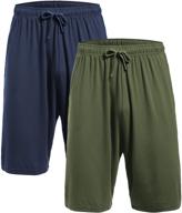 🩳 men's loungewear sleep shorts - latuza green pajama bottoms logo