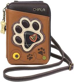 img 4 attached to Chala Handbags Paw Print Wallet Crossbody 🐾 Handbag: Convertible Strap for Dog Moms and Dog Lovers