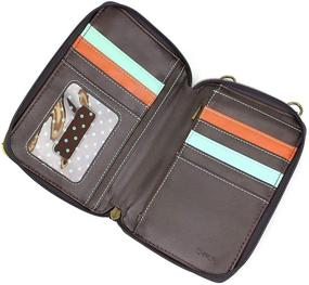img 2 attached to Chala Handbags Paw Print Wallet Crossbody 🐾 Handbag: Convertible Strap for Dog Moms and Dog Lovers
