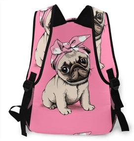 img 1 attached to FeHuew Cartoon Backpacks Bookbag Shoulder