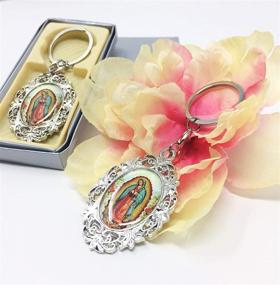 img 1 attached to Guadalupe Communion Keychains Recuerdos Comunion Event & Party Supplies