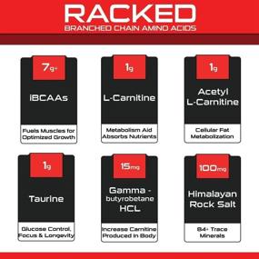 img 3 attached to Enhance Muscle Performance with Bucked Up BCAA RACKED™ Branch Chained Amino Acids