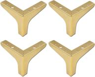 🚪 geesatis gold 4 pcs heavy duty triangle furniture feet adjustable soft chair table legs, metal leg foot, with mounting screws, height 4 inch" -> "geesatis gold 4 pcs heavy duty triangle furniture feet – adjustable soft chair table legs, metal leg foot, mounting screws included, 4 inch height logo