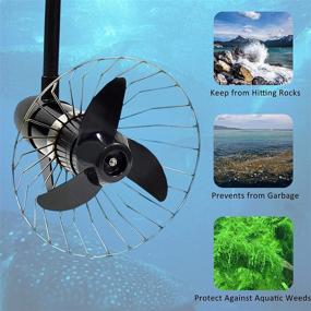 img 2 attached to 🚣 BXI Propeller's Safety Cage: Ultimate Protection against Trolling Motor Propeller Damage & Aquatic Obstructions for Canoes, Kayaks, and Boats