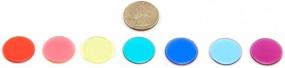 img 1 attached to 🎲 Hygloss Products, Inc - 100 Count Plastic Color Discs for Bingo, Counting, Game Tokens, and Markers - Translucent, 7/8" Diameter, 100 Pack