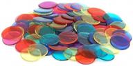 🎲 hygloss products, inc - 100 count plastic color discs for bingo, counting, game tokens, and markers - translucent, 7/8" diameter, 100 pack логотип