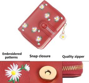 img 1 attached to Ecohaso Women's Compact Leather Pendant Handbags & Wallets: Stylish and Sustainable Accessories for Women