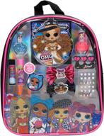 🎒 l.o.l surprise! townley girl backpack cosmetic makeup set: lip gloss, nail polish, hair bow &amp; more for kid tweens girls, ages 3+ - perfect for parties, sleepovers &amp; makeovers logo