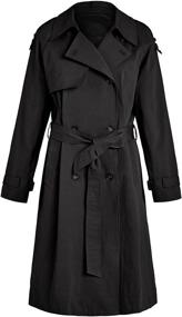 img 1 attached to 🧥 Makkrom Women's Windproof Classic Overcoat in Coats, Jackets & Vests - Fashionable Outerwear