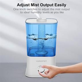 img 2 attached to Top Fill 4L Cool Mist Humidifier for Bedroom – Baby, Home Plants, Filterless, Whisper Quiet, Auto-Shut Off