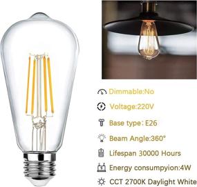 img 3 attached to 💡 Enhance Your Space with Non Dimmable Incandescent Equivalent Chandelier Decoration