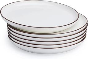 img 4 attached to 🍽️ Sweese 164 001 Porcelain Dinner Plates – Enhancing Your Dining Experience!